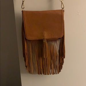 Crossbody fringe bag